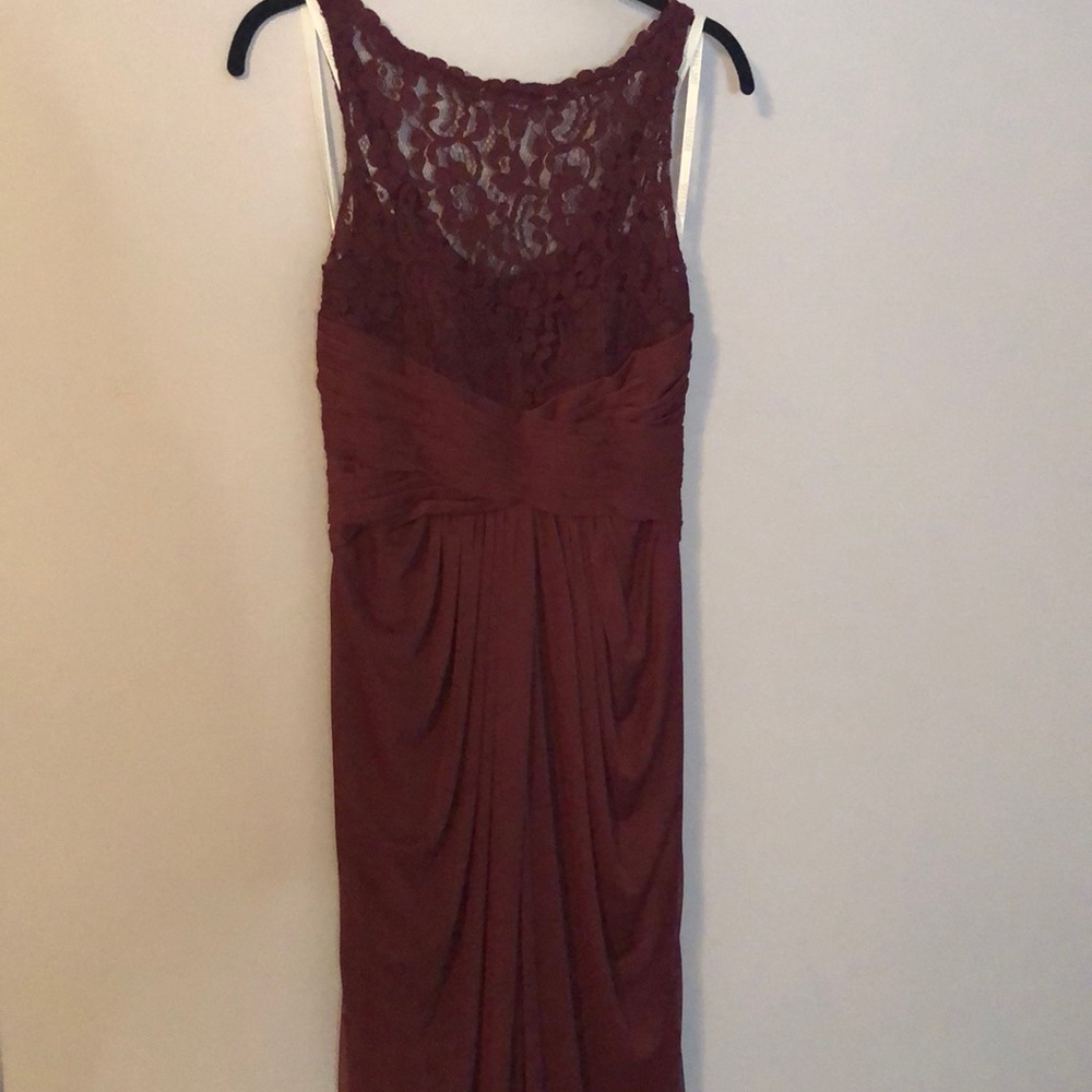 David’s Bridal Bridesmaid Floor Length Fall/Autumn Wedding Gown